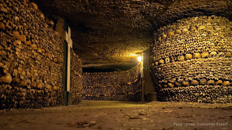 Paris Catacombs and Seine River Cruise Combo ($129) — photo from the booking listing, Catacombs of Paris, Paris